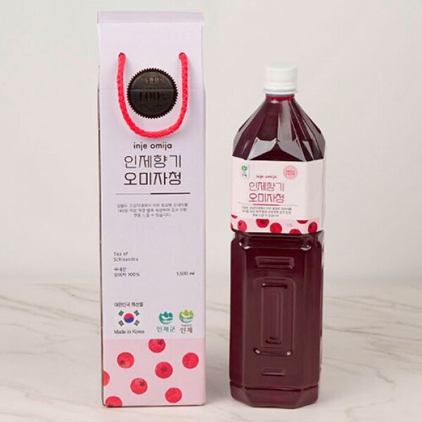 인제향기 전통방식 2년 숙성 자연숙성 오미자청 1.5L 선물세트